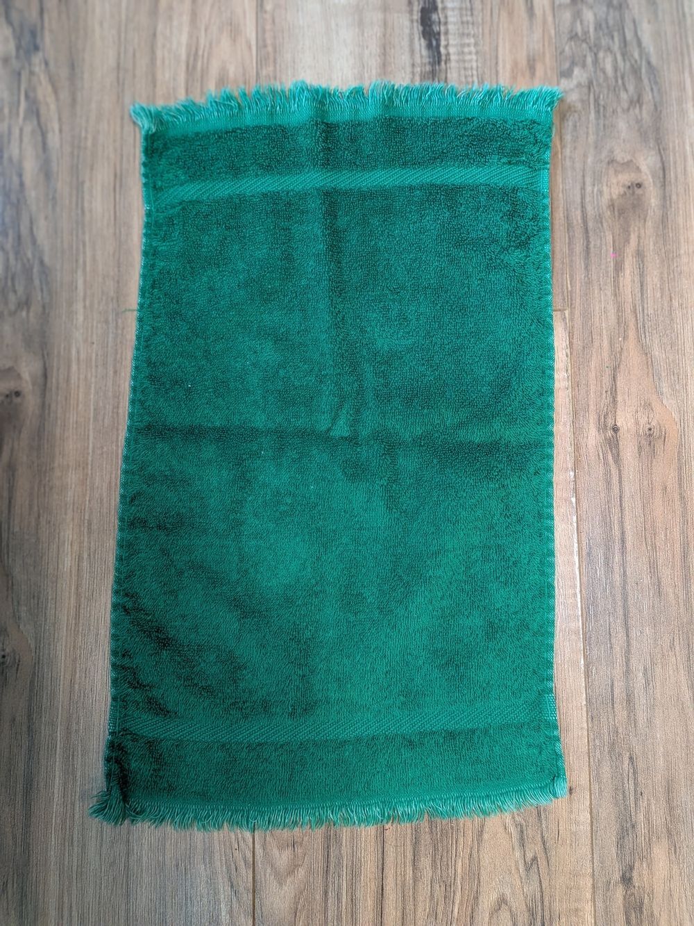 Vintage Field Crest Hand Towel, Green, Cotton